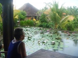 Cafe stop on our walk at Ubud.