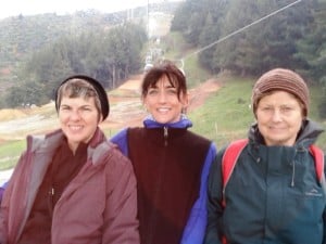 On the gondola going up to the Luge.