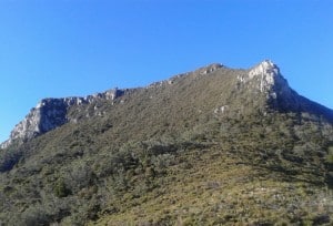 We climbed up and over this - Te Ahumata.